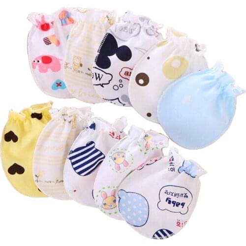 Soft comfortable Baby Gloves Anti Scratch Face Hand Guards Protection Newborn Mittens Sleeve