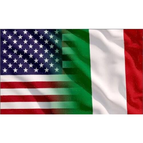 HALF United States of America HALF Italy 90x150cm FLAG