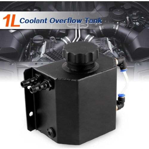 Sturdy Unique Universal Coolant Overflow Bottle Rectangle Radiator Overflow Tank Portable for Autos