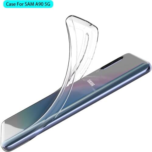 TPU Clear Case for Samsung A90 5G Phone Transparent Soft TPU Clear Shockproof Phone Back Case for Samsung Galaxy A90 5G Cover