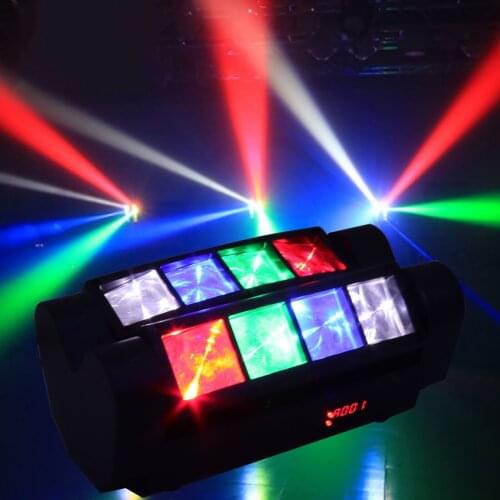 RGBW Rotating Head Beam Light Sound Activated Night Club Disco Stage Light EU Plug