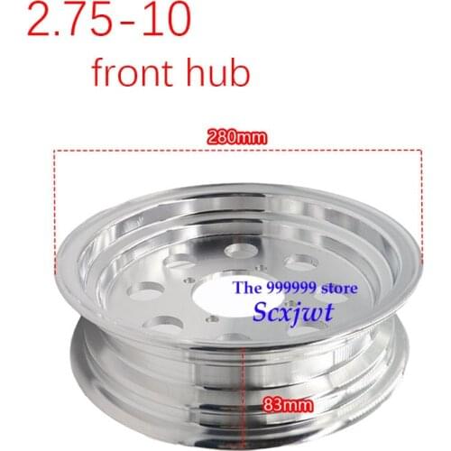 10inch 2.75-10 front or 3.50-10 rear wheel vacuum rim Aluminium alloy wheel hub For monkey bike motorcycle modified accessories