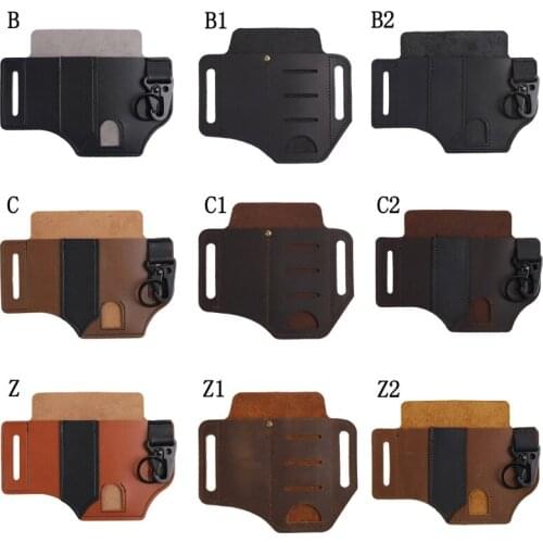 EDC Tactical Tool Leather Case For Camping Hunting Wargame Imitation Leather Genuine Resistant to Wear and Tear