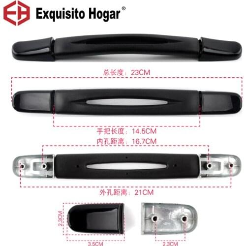 Suitcase Pull Rod Box Handle Fitting Pull Rod Handle Suitcase Fix Holders Box Pull Carry Strap Luggage Repair Handle Part