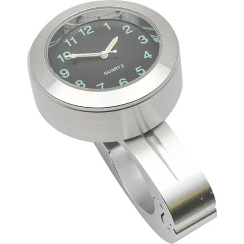Universal 7/8"22MM 1''25MM Chrome Motorcycle Handle Bar Mount Clock Motorbike Watch For Harley Honda Yamaha Suzuki Kawasaki KTN