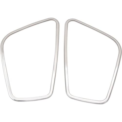 VCiiC Car-styling 2PCS Car stainless steel upper air vent cover decoration,car styling Fit for Opel VAUXHALL ASTRA J