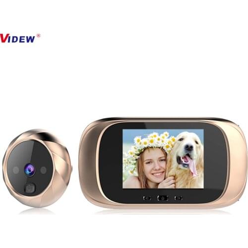 VIDEW Peephole Viewer Camera Doorbell 2.8 Inch Long Standby Video Intercom Security Night Vision HD Camera