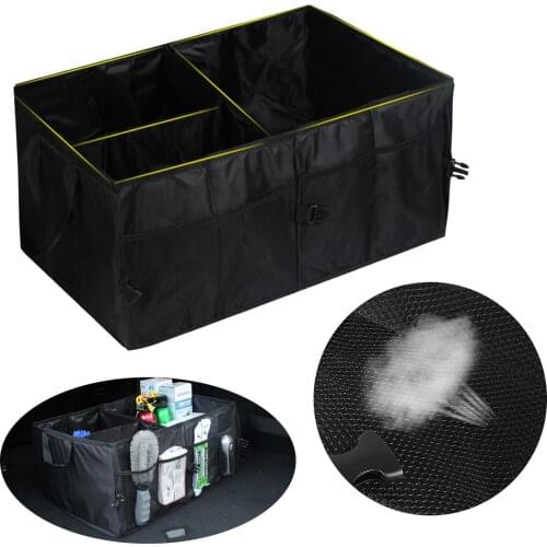 Large Capacity Car Storage Box Trunk Auto Organizer Eco-Friendly Durable Collapsible Cargo Storage Tool Car Trucks Trunk Box