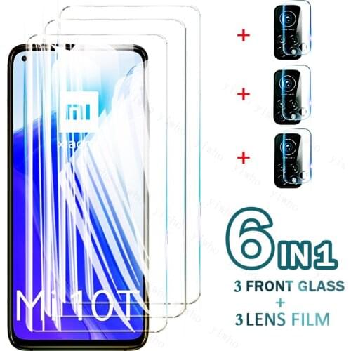 Full Cover Tempered Glass For Xiaomi Mi 10T 5G case Screen Protector For Xiaomi Mi 10T Camera Glass Mi 10 T M2007J3SY Glass