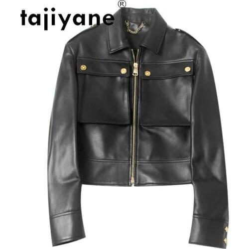 Real Jacket Sheepskin Women Genuine Leather Clothes for Womens Coats Spirng Female Shorts Tops Mujer Chaqueta TN1999