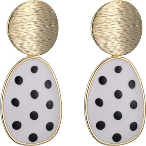 ONYSS Earrings 2021 Trend Luxury High Quality Acrylic Spray Paint Shape Pendants Earrings Jewelry Earrings For Women