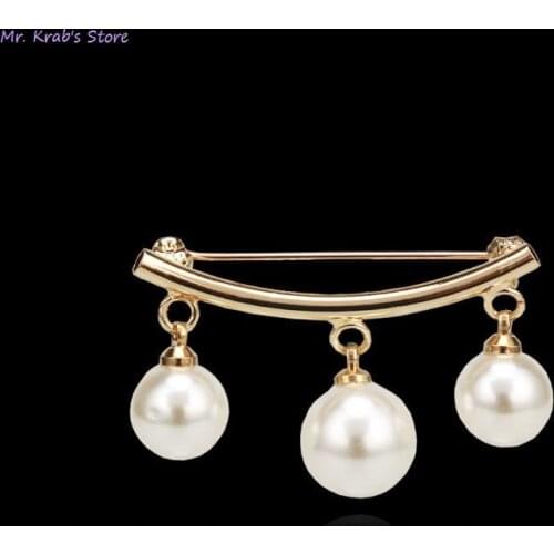 Golden/Sliver Sweater Fixed Straps Anti Slip Anti-emptied Valentines Gift Brooch Scarf Cardigan Anti Wearing Pins Enamel Pin