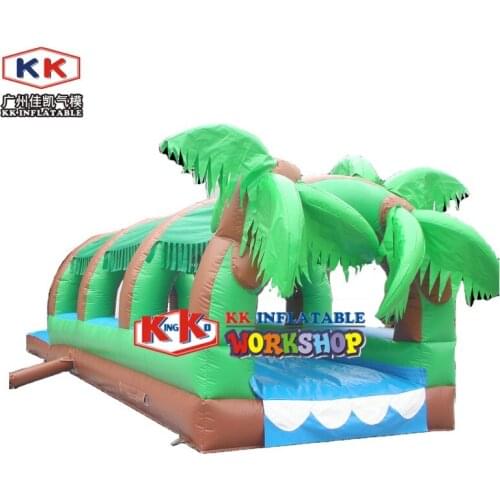 10x2m Summer inflatable slip n slide for backyard party / commercial marble inflatable water slip deep pool