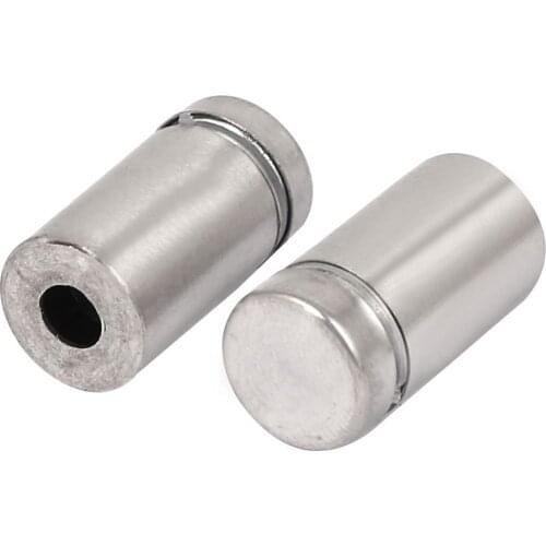 25mm Diameter Stainless Steel Advertisement Fixing Screws Hollow Glass Standoff Pin 20pcs/lot