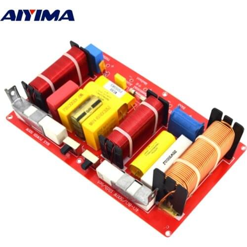 AIYIMA 700W 3 Way Audio Crossover Treble Midrange Bass Speaker Frequency Divider Crossover Filters 6-18 Inch Professional Stage