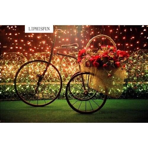 5D Full Drill DIY Diamond Painting Beautiful Bicycle Flower Square Rhinestone Diamond Embroidery Cross Stitch Diamond
