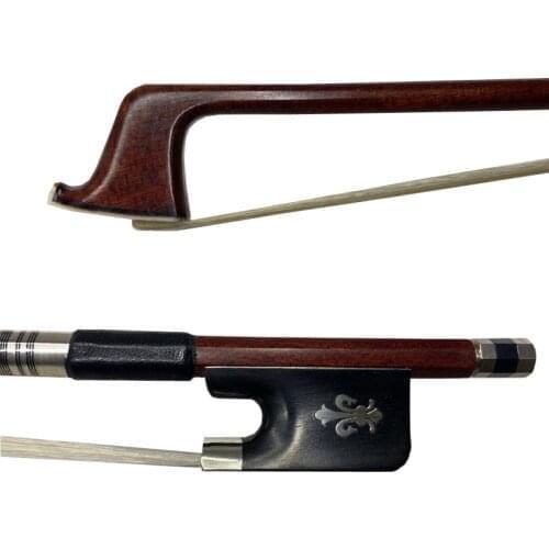 Free shipping 5pcs New professional 4/4 hybrid Carbon fiber viola bow outside pernambuco Ebony frog