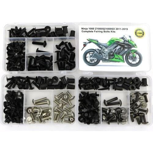 Fit For Kawasaki Ninja1000 Z1000S Z1000SX 2011-2019 Complete Full Fairing Bolts Kit Nuts Side Covering Screws