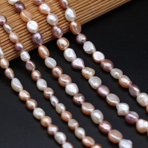 Mix Color Natural Freshwater Pearl Bead Smooth Irregural Loose Beads for Jewelry Necklace Accessories Making Size 5-10mm