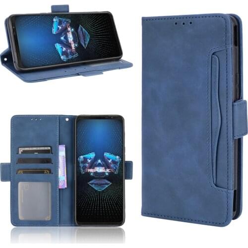 For Asus ROG Phone 5 Case Cover Premium Leather Wallet Leather Flip Multi-card slot Cover For Asus Asus ROG Phone 5 I005DA Case