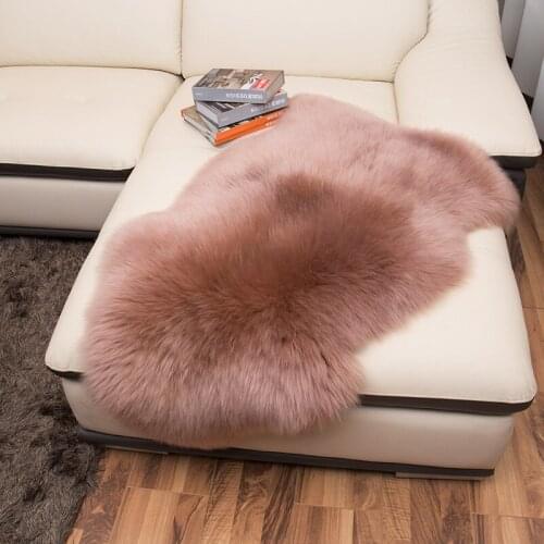 Pure sheepskin wool carpet living room coffee table carpet sofa cushion mats thickening doormat 16 color custom rug
