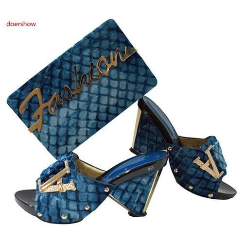 Doershow Italian Shoes and Bags To Match Shoes with Bag Set Nigerian Party Shoe and Bag Sets Italian Matching Shoe andbagSGF1-17