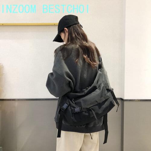 Canvas 2020 New One-shoulder Messenger Versatile Student Bag Fashion Large-capacity Travel Package Mochila Mujer Sac A Dos