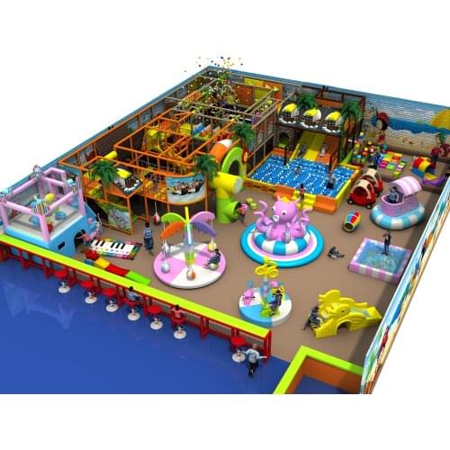 Customized amusement indoor soft playground park center YLW-IN171054