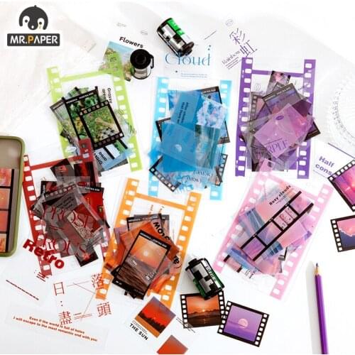 JIUMO 6 DesignsPET Sticker Pack To Four Seasons Series DIY Project Photo Album Diary Decoration Planner Photo Scrapbook