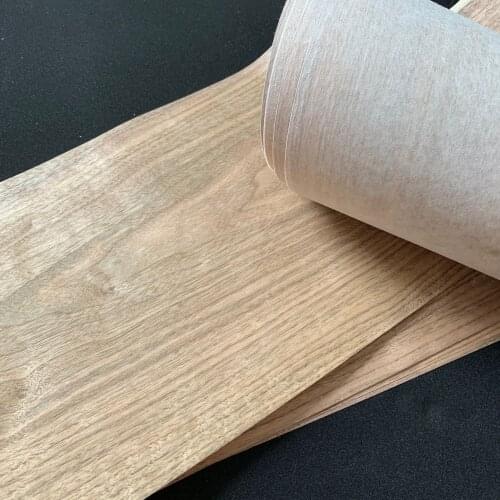 Natural Genuine Wood Veneer Sliced Light Walnut 25cm x 2.7m 0.25mm Thick