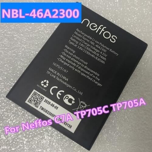 New Original High Quality Battery 2330mAh NBL-46A2300 For Neffos C7A TP705A TP705C Cell Phone Batteries