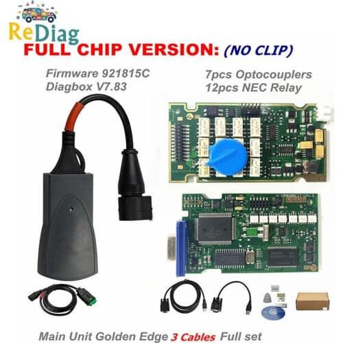 Full Chips Lexia3 PP2000 OBD2 Professional Diagnostic Tool Diagbox V7.83 Firmware 9218165C For Citroen/Peugeot with LED Plus