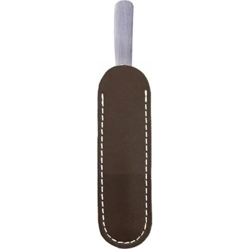 Steel Eyebrow Tweezer Professional Brown Kit Nose Holster Sleeve Beauty Protective Hair Tools Clip T6F1