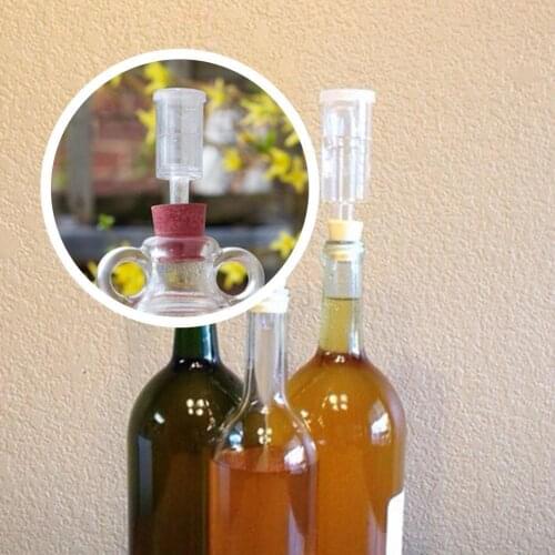 Homemade Beer Fermentation Tank Air Lock One-way Exhaust Valve Wine Air-sealing Valve Gadgets Secondary Home-brewed Ferment T4W3