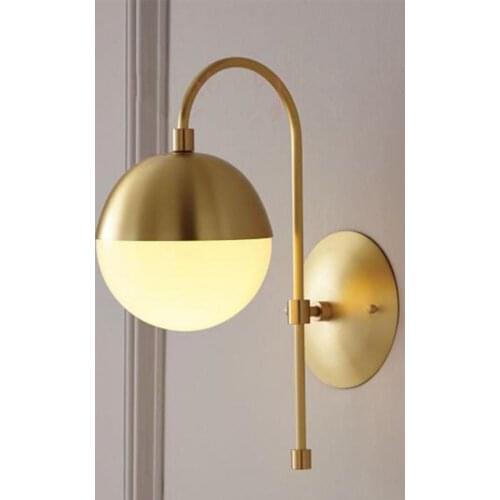 Modern Led Wall sconce copper home Lighting fixture for Living room hallway Bedside led Arandela Dressing room acryl Wall Lamps