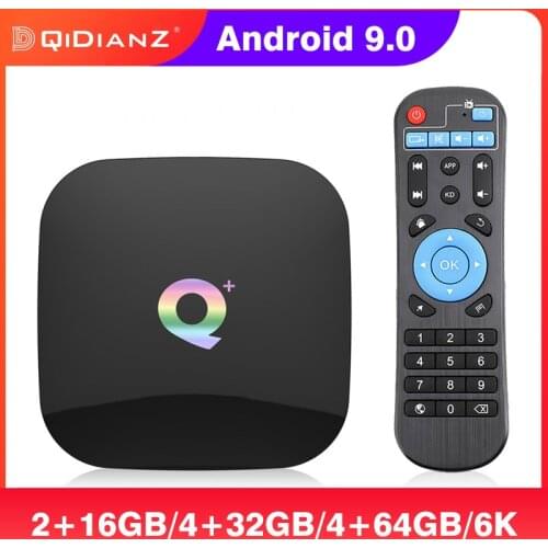 Q PLUS Smart TV Box Android 9.0 Allwinner H6 Quad Core 4GB RAM 32GB/64G ROM Set Top Box 4K QPLUS PK H96/X96 MAX Media Player