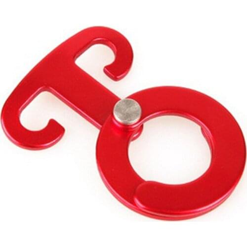 Hight Quality Aluminum Alloy Climbing Outdoor Hiking Camping Rope Hanger Hook Multifucntion Tent Light Hanging Buckle FW081