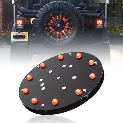 WHDZ Spare Tire Wheel LED Third Brake Light Rear Spare Tire Wheel Brake Light For Jeep Wrangler 2007-2017