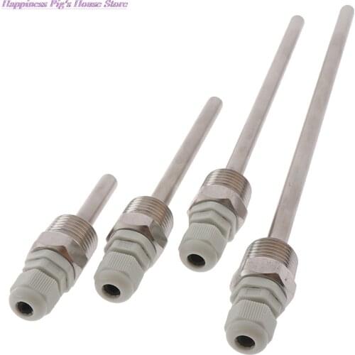 1PC 50-200mm Stainless Steel Thermowell 1/2" NPT Threads For Temperature Sensors