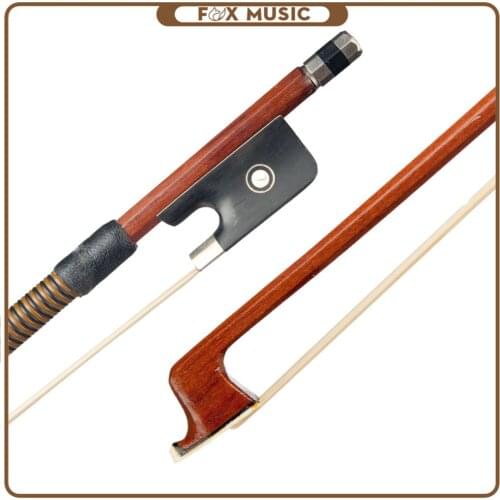 16'' Size Viola Bow Brazilwood Bow Octangonal Stick Sheep Skin Grip Natural Horsehair Ebony Frog Beginner Use