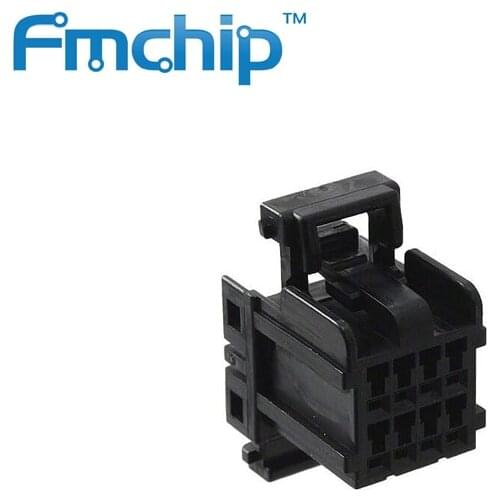 174044-2 Rectangular Connectors-Housings 8 Position Rectangular Housing Connector Plug Black 0.098" (2.50mm)