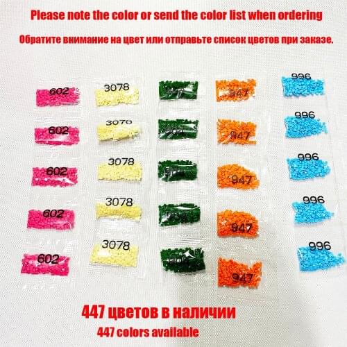 Kexinzu DMC 447 Colors Diamond Embroidery Tools Rhinestone Diamond Painting Cross Stitch Full Stone Crystal Bead Accessory