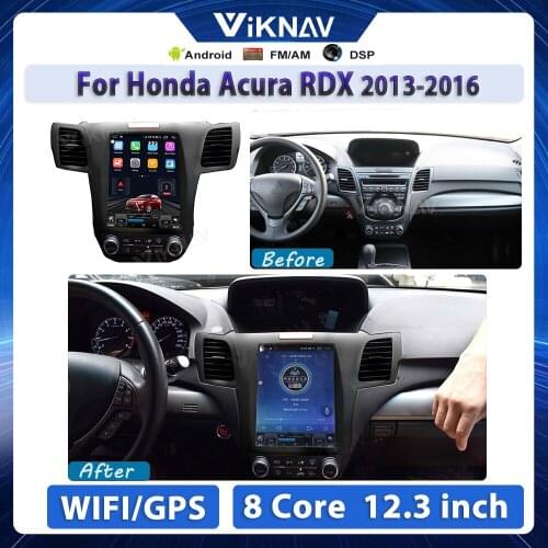 2 Din Car Radio for Honda Acura RDX 2013-2016 Car Vertical screen GPS navigation stereo receiver multimedia player head unit