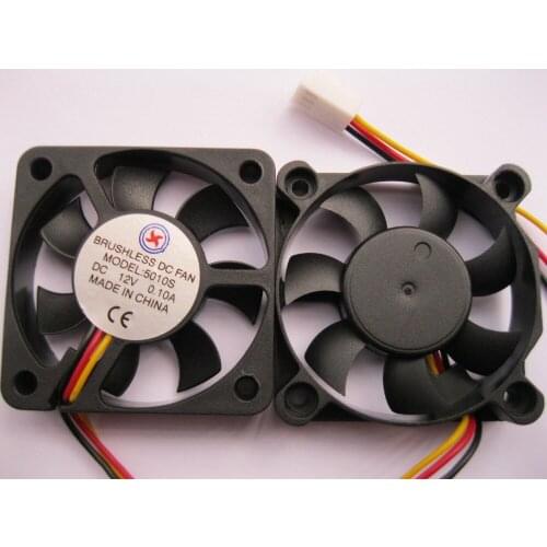 1 pcs Brushless DC Cooling Fan 7 Blade 12V 5010S 50x50x10mm 3 Wires
