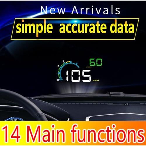 D3000 Car HUD Head-Up Display Car OBD 2 Digital Car Speedometer Speed Projector Warning Car Auto HUD OBD2 Display Alarm System