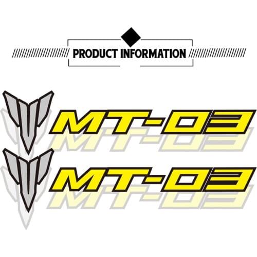 Motorcycle decorative accessories reflective stickers film decals for Yamaha MT-03 mt03 mt 03