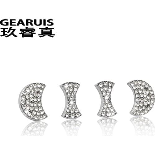 Car modification modeling Steering wheel decorative circle diamond For AUDI a4 b6 b7 b8 b9 a6 c7 c6 a3 a5 q3 q5 q7 Accessories