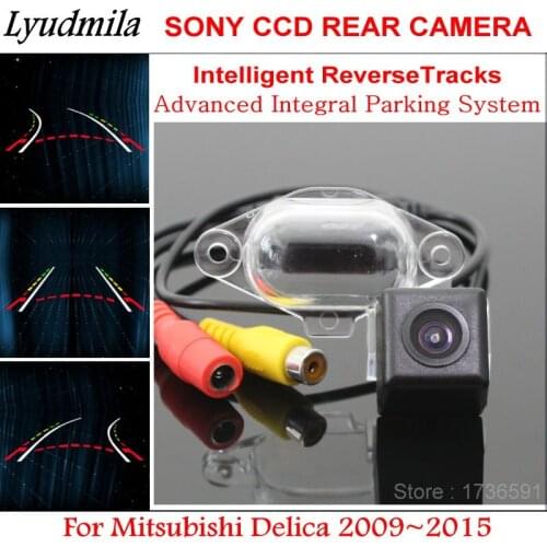 FOR Mitsubishi Delica 2009~2015 Intelligentized Dynamic Trajectory HD CCD Rear View Camera FOR Chevrolet City Express 2009~2015
