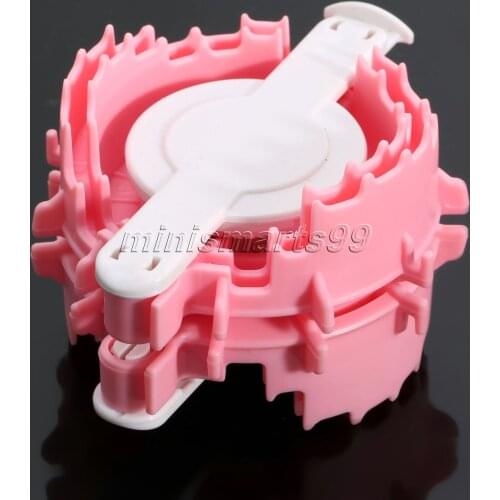 Hot Sale Small Heart Shaped Pom Pom Maker Fluff Ball Weaver Cloths Knitting Loom Family Tool DIY Set