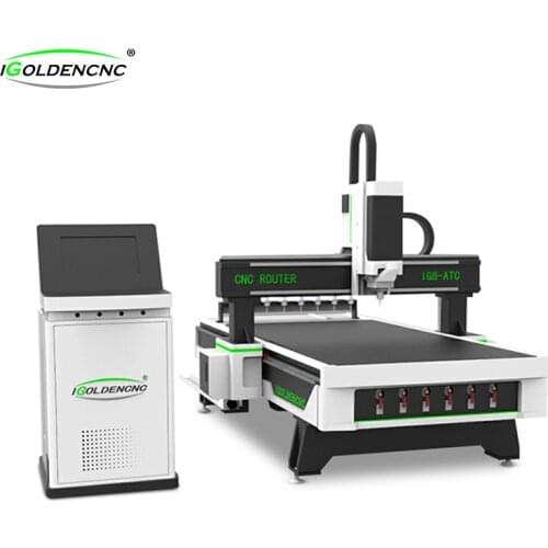 CNC carving machine 1325 CNC auto feeding kitchen cabinet nesting ATC